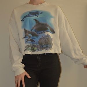 Cropped Lee Seaworld Sweatshirt